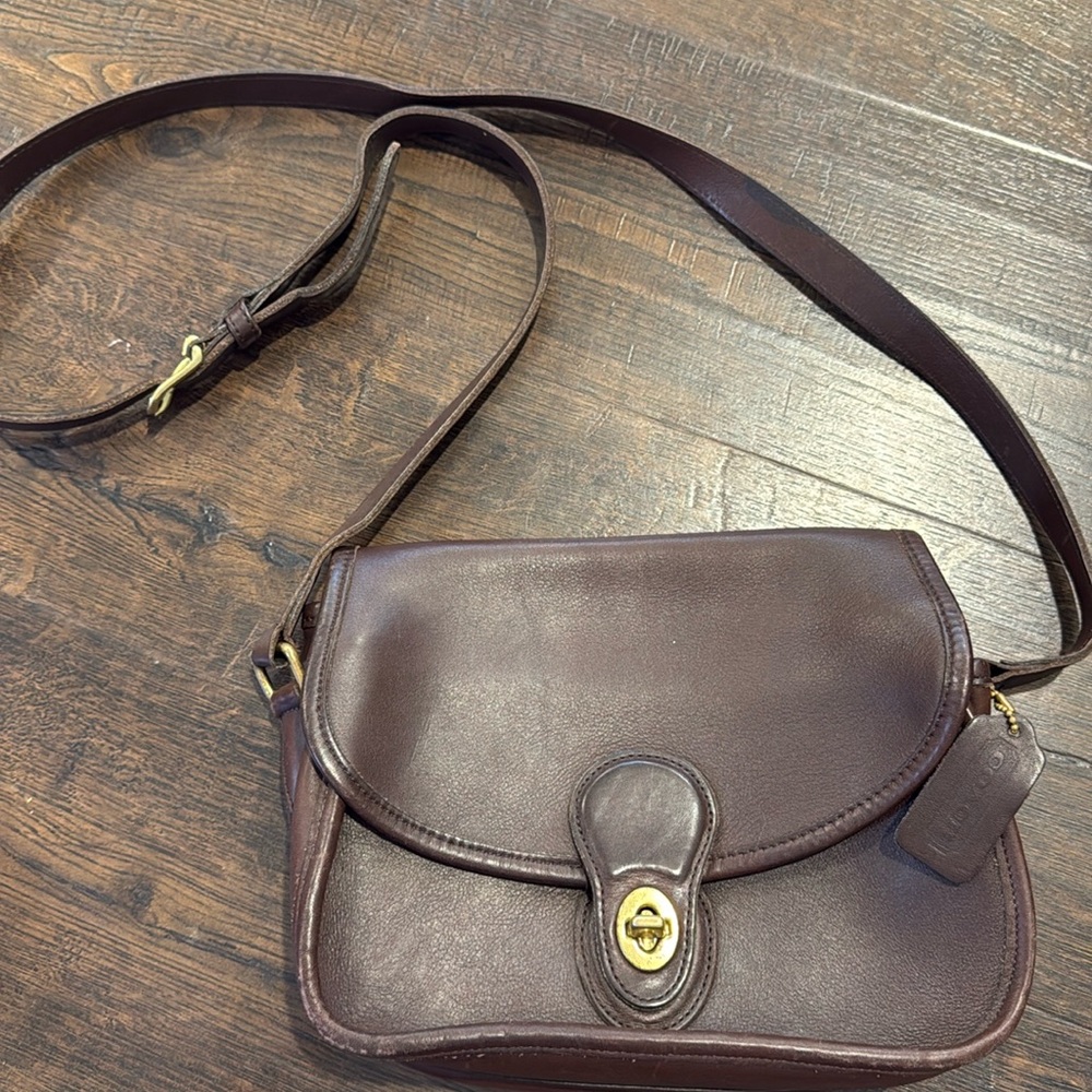 Coach prairie saddle bag #9954 mahogany